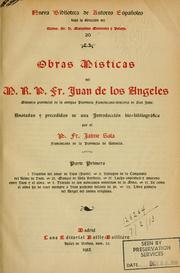 Obras místicas by fray Juan de los Angeles