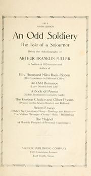 Cover of: An odd soldiery: the tale of a sojourner ...