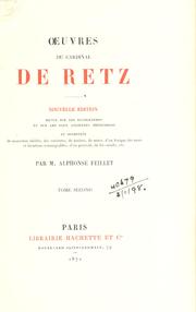 Cover of: Oeuvres du cardinal de Retz. by Jean François Paul de Gondi de Retz