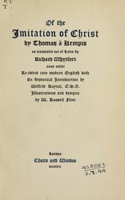 Cover of: Of the Imitation of Christ by Thomas à Kempis