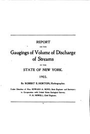 Cover of: Annual Report of the State Engineer and Surveyor for the Year[s] ...