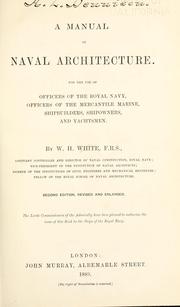Cover of: A manual of naval architecture. by Sir William Henry White