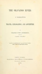 Cover of: The Okavango river by Charles John Andersson