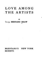 Cover of: Love Among the Artists by George Bernard Shaw