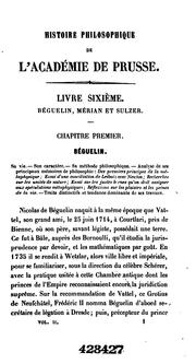 Histoire philosophique de l'Académie de Prusse depuis Leibniz jusqu'à Schelling, particulièrement sous Frédéric-le-Grand by Christian Bartholmèss, John GLAUS