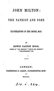 Cover of: John Milton: the patriot and poet