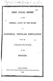 Cover of: Annual Report of the General Agent by Board of National Popular Education