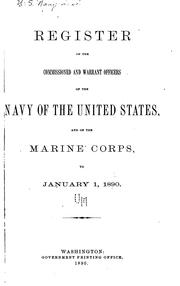 Cover of: Register of the Commissioned and Warrant Officers of the United States Navy and Marine Corps and ... by United States. Navy Dept., United States Bureau of Naval Personnel , United States. Navy Dept.