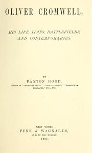 Cover of: Oliver Cromwell by Edwin Paxton Hood
