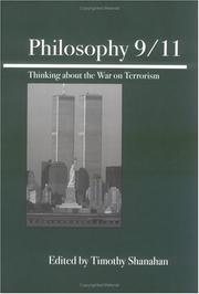 Cover of: Philosophy 9/11 by Timothy Shanahan