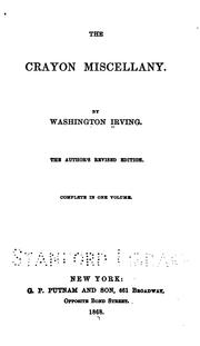 Cover of: The Crayon Miscellany by Washington Irving