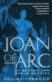 Cover of: Joan of Arc by Régine Pernoud