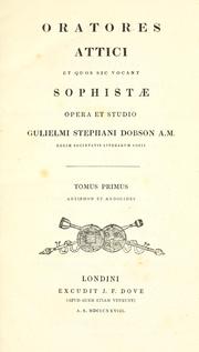 Cover of: Oratores attici et quos sic vocant sophistae.