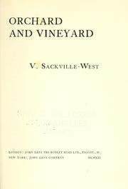 Cover of: Orchard and vineyard by Vita Sackville-West