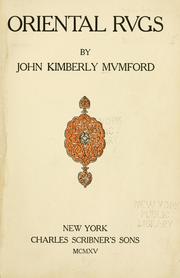 Cover of: Oriental rugs by Mumford, John Kimberly