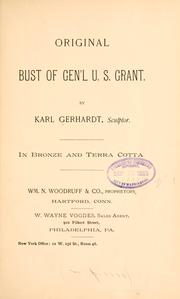 Cover of: Original bust of Gen