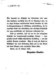 Cover of: Geschichte des Brandenburgisch-preussischen Staats