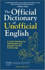 Cover of: The official dictionary of unofficial English