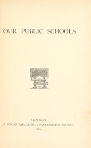 Our public schools