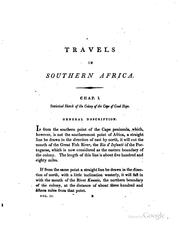 Cover of: Travels Into the Interior of Southern Africa: In which are Described the ...