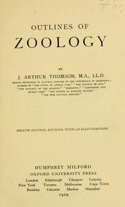 Cover of: Outlines of zoology by J. Arthur Thomson