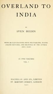 Cover of: Overland to India by Sven Hedin