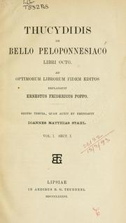 Cover of: De bello Peloponnesiaco, libri octo by Thucydides