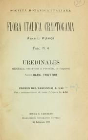 Cover of: Flora italica cryptogama.