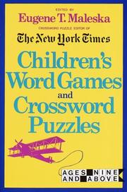 Cover of: Children's Word Games and Crossword Puzzles (Other)