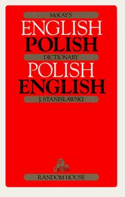 Cover of: Mckay's Polish-English/English-Polish by Jan Stanislawski