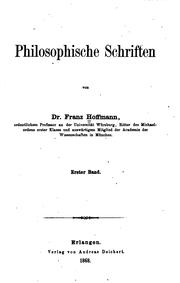 Cover of: Philosophische Schriften