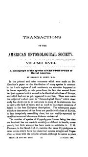 Cover of: Transactions of the American Entomological Society. by American Entomological Society, American Entomological Society