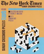 Cover of: New York Times Sunday Crosswords, Volume 16