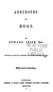 Cover of: Anecdotes of Dogs