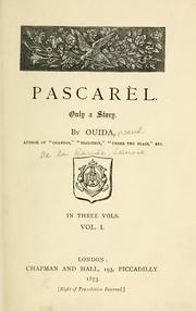 Cover of: Pascarel by Ouida