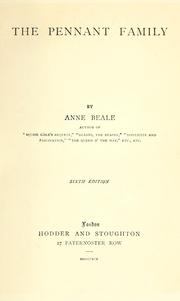 Cover of: The Pennant family by Anne Beale