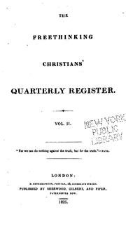 The Freethinking Christians' Quarterly Register by Freethinking Christians