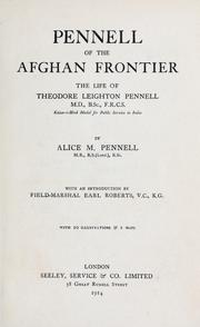 Cover of: Pennell of the Afghan frontier | Alice Maud (Sorabji) Pennell