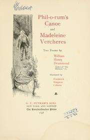 cover of Phil-o-rum's canoe, and Madeleine Vercheres