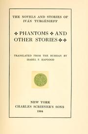 Cover of: Phantoms and other stories