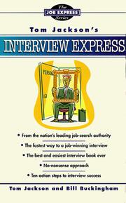 Cover of: Tom Jackson's interview express by Tom Jackson