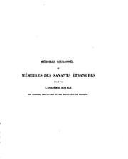 Cover of: Mémoires couronnés et mémoires des savants étrangers publiés: par l'Académic royale des sciences ... by Académie Royale des Sciences, des lettres et des beaux-arts de Belgique, Académie Royale des Sciences, des lettres et des beaux-arts de Belgique