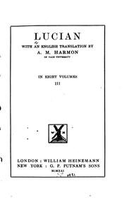 Cover of: Lucian: With an English Translation