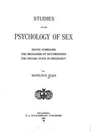 Cover of: Studies in the psychology of sex. v.5 by Havelock Ellis