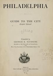 Cover of: Philadelphia: guide to the city ...