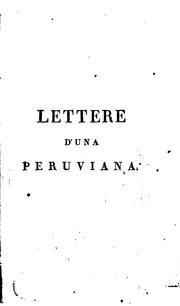 Cover of: Lettere d'una Peruviana