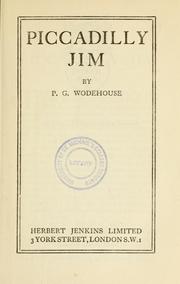 Cover of: Piccadilly Jim by P. G. Wodehouse