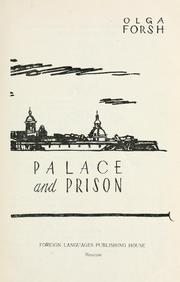 Cover of: Palace and prison.: [Translated from the Russian by Fainna Solasko]