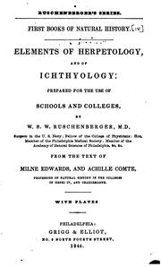 Cover of: Elements of Herpetology, and of Ichthyology: Prepared for the Use of Schools and Colleges