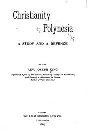 Cover of: Christianity in Polynesia: A Study and a Defence